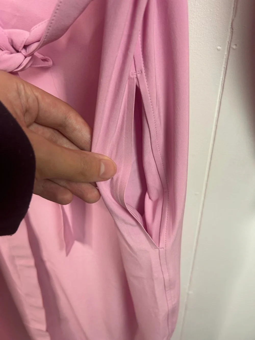 Athleta Urbanite Pink Shirt Dress Long Sleeve Midi Size Small Summer Athleisure - Picture 8 of 13